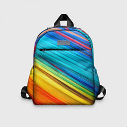 Детский рюкзак Цветной мех диагональ, цвет: 3D-принт