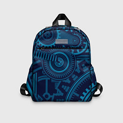 Детский рюкзак Steampunk Mechanic Blue, цвет: 3D-принт