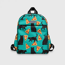Детский рюкзак Котики и Пиццы, цвет: 3D-принт