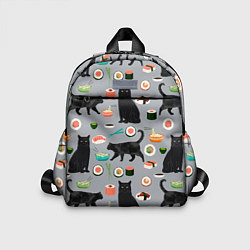 Детский рюкзак Котики и Суши, цвет: 3D-принт