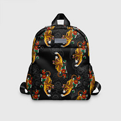 Детский рюкзак Японский стиль - тигры, цвет: 3D-принт