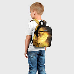 Детский рюкзак БИТКОИН ЗОЛОТО BITCOIN GOLD, цвет: 3D-принт — фото 2