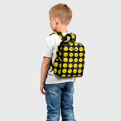 Детский рюкзак Смайлики, цвет: 3D-принт — фото 2