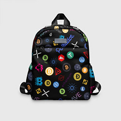 Детский рюкзак BITCOIN PATTERN БИТКОИН Z, цвет: 3D-принт