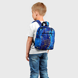 Детский рюкзак СИНИЙ ГРАНИТ, цвет: 3D-принт — фото 2