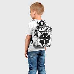 Детский рюкзак Черный клевер,, цвет: 3D-принт — фото 2