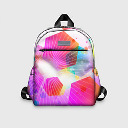 Детский рюкзак Шечтиугольники яркие, цвет: 3D-принт
