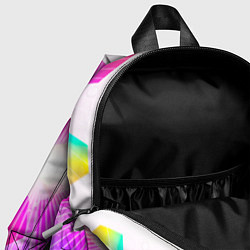 Детский рюкзак Шечтиугольники яркие, цвет: 3D-принт — фото 2