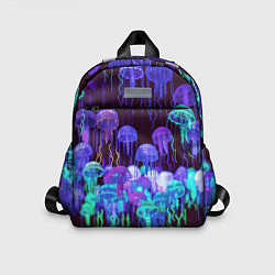 Детский рюкзак Неоновые медузы, цвет: 3D-принт