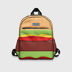 Детский рюкзак Бургер, цвет: 3D-принт