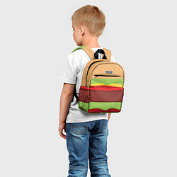 Детский рюкзак Бургер, цвет: 3D-принт — фото 2