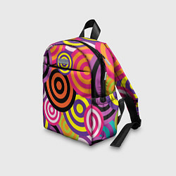 Детский рюкзак Аннотация разноцветных кругов, цвет: 3D-принт — фото 2