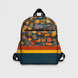 Детский рюкзак Африканская Символика, цвет: 3D-принт