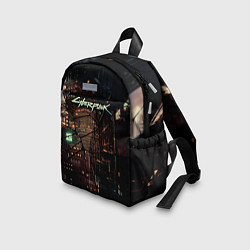 Детский рюкзак Киберпанк - Город в паутинке, цвет: 3D-принт — фото 2