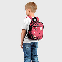 Детский рюкзак BTS LOGO БТС ЛОГОТИП, цвет: 3D-принт — фото 2