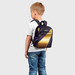 Детский рюкзак 3D luxury золото, цвет: 3D-принт — фото 2