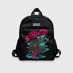 Детский рюкзак Волк StayWild, цвет: 3D-принт