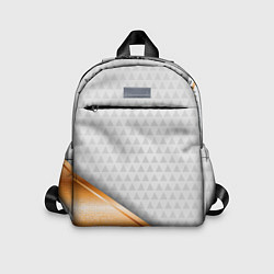 Детский рюкзак 3D WHITE & GOLD ABSTRACT, цвет: 3D-принт
