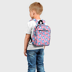 Детский рюкзак Дельфинчики Единорожки, цвет: 3D-принт — фото 2
