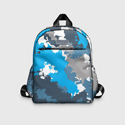 Детский рюкзак Камуфляж ледяной, цвет: 3D-принт