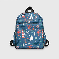 Детский рюкзак Морские жители, цвет: 3D-принт