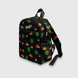 Детский рюкзак Арбуз на черном фоне, цвет: 3D-принт — фото 2