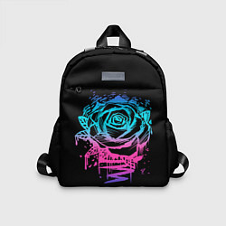 Детский рюкзак Неоновая Роза Neon Rose, цвет: 3D-принт