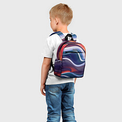 Детский рюкзак Colored lines, цвет: 3D-принт — фото 2
