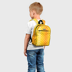 Детский рюкзак Желтая чешуя, цвет: 3D-принт — фото 2