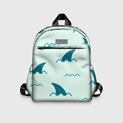 Детский рюкзак Плавники акул, цвет: 3D-принт