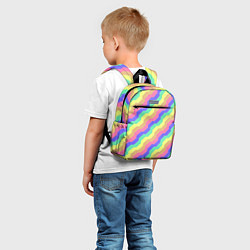 Детский рюкзак Радужные волны, цвет: 3D-принт — фото 2