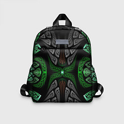 Детский рюкзак Серо-Зеленые Узоры