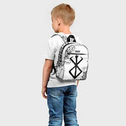 Детский рюкзак БЕРСЕРК logo чб, цвет: 3D-принт — фото 2