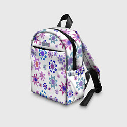 Детский рюкзак Паттерн цветы, цвет: 3D-принт — фото 2