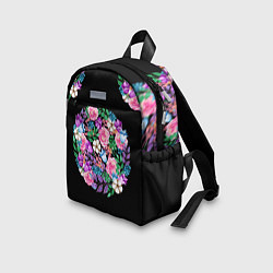 Детский рюкзак Цветы в круге, цвет: 3D-принт — фото 2