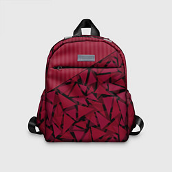 Детский рюкзак Красный комбинированный узор