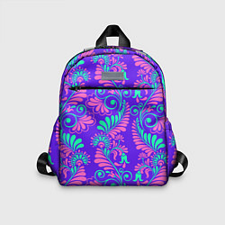 Детский рюкзак Яркий цветочный узор, цвет: 3D-принт