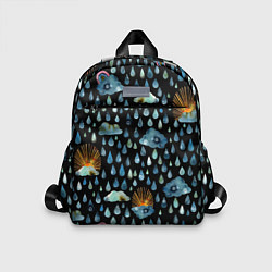 Детский рюкзак Дождливая осень Солнце, облака, цвет: 3D-принт