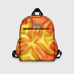 Детский рюкзак Желто-оранжевая абстракция, цвет: 3D-принт