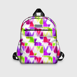 Детский рюкзак Абстрактный яркий узор, цвет: 3D-принт