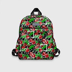Детский рюкзак Абстрактный узор спелая вишня, цвет: 3D-принт