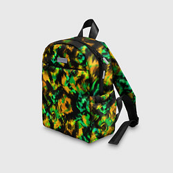 Детский рюкзак Абстрактный желто-зеленый узор, цвет: 3D-принт — фото 2