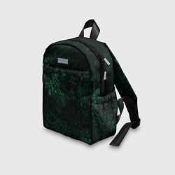 Детский рюкзак Темно-зеленый мраморный узор, цвет: 3D-принт — фото 2