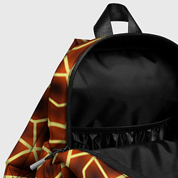 Детский рюкзак Огненная геометрия, цвет: 3D-принт — фото 2