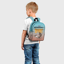 Детский рюкзак Медведь экстремальный спорт, цвет: 3D-принт — фото 2
