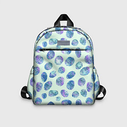 Детский рюкзак Драгоценные синие камни, цвет: 3D-принт