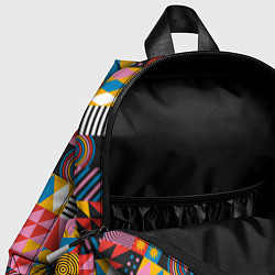 Детский рюкзак Печворк Мозаика Настроение, цвет: 3D-принт — фото 2