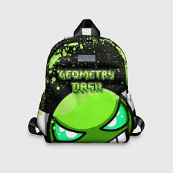 Детский рюкзак Geometry Dash: Green Evil, цвет: 3D-принт