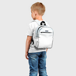 Детский рюкзак Бирюзовая и синяя геометрия, цвет: 3D-принт — фото 2