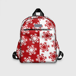 Детский рюкзак Новогодние Снежинки 2022, цвет: 3D-принт